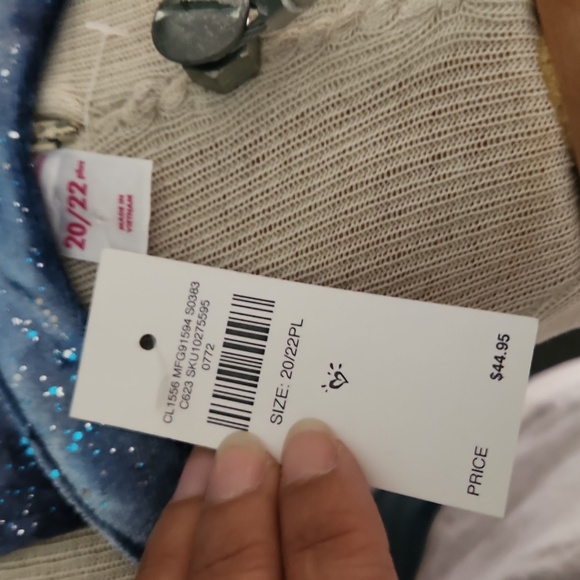 Justice Plus Size Velour Dress with Pockets - Picture 4 of 6